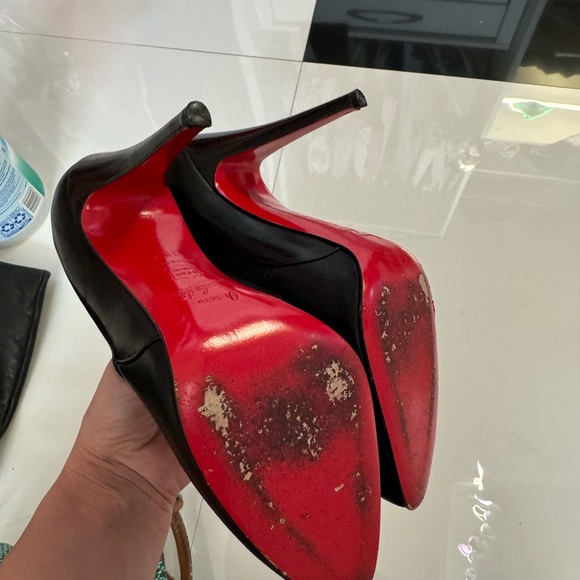 Christian Louboutin ankle leather boots . - Picture 3 of 4